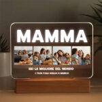 Lampada Mamma con 4 foto personalizzata Miniatura di Lampada Mamma con 4 foto personalizzata