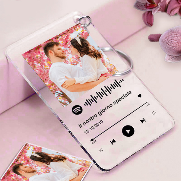 Portachiavi Spotify personalizzato