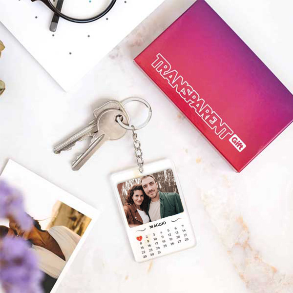 Portachiavi Calendario con Foto personalizzato