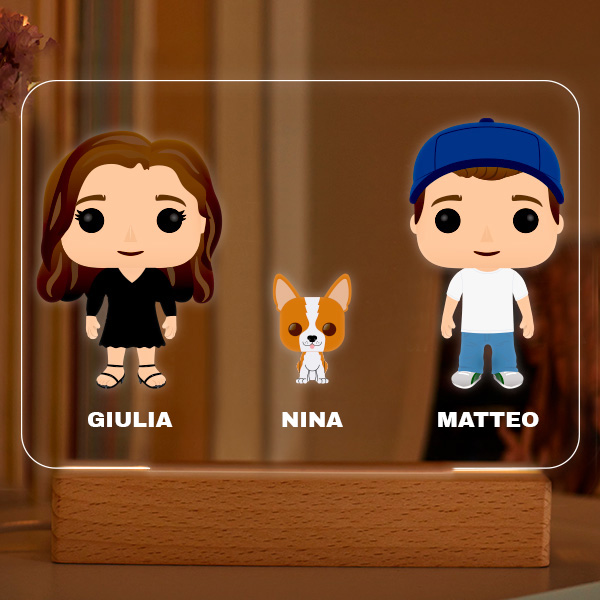 Targa Funko con Nomi personalizzata