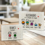 Miniatura di Puzzle di Blocchi con Omini e Testo Personalizzato