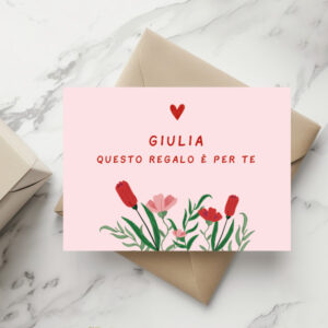 Biglietto Regalo con Dedica personalizzata