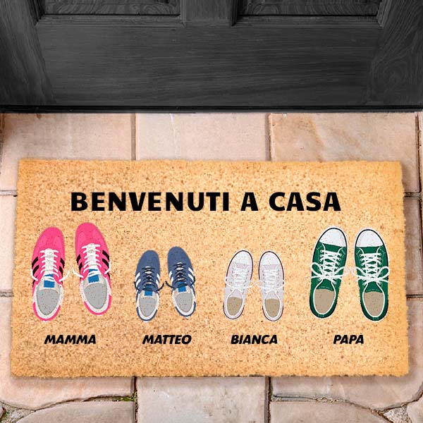 Zerbino Scarpe da Ginnastica con Nomi e Testo personalizzato