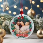 Set di Decorazioni per Albero di Natale Ghirlanda con Foto e Testo personalizzati Miniatura di Set di Decorazioni per Albero di Natale Ghirlanda con Foto e Testo personalizzati
