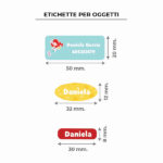 Miniatura di Etichette Adesive personalizzate per Oggetti dei Bambini