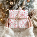 Miniatura di Carta da Regalo Design Natalizio con Nome Personalizzato