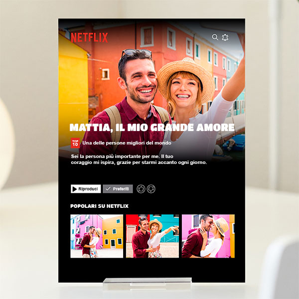 Targa Netflix personalizzata