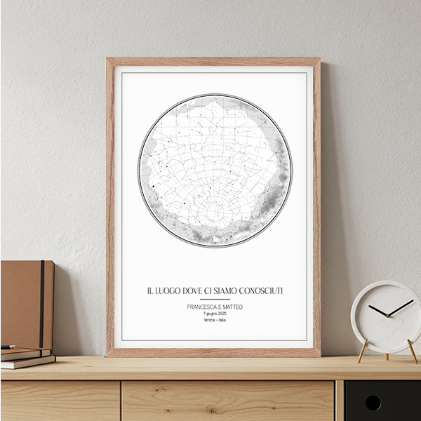 Poster Mappa Stellare personalizzata