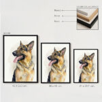 Miniatura di Poster con Illustrazione ad Acquerello Personalizzata del Tuo Animale