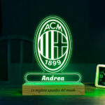 Miniatura di Lampada Scudo AC Milan personalizzata