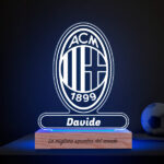 Miniatura di Lampada Scudo AC Milan personalizzata