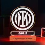 Lampada Scudo Inter de Milano personalizzata Miniatura di Lampada Scudo Inter de Milano personalizzata