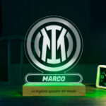 Miniatura di Lampada Scudo Inter de Milano personalizzata