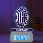 Miniatura di Sveglia con Luce Scudo AC Milan personalizzata