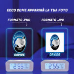 Miniatura di Sveglia con luce e il tuo stemma personalizzato