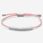 Bracciale da Donna Intrecciato con Testo personalizzato Miniatura di Bracciale da Donna Intrecciato con Testo personalizzato