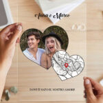 Miniatura di Targa Cuori con Mappa dell’Amore e Foto personalizzata