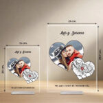 Miniatura di Targa Cuori con Mappa dell’Amore e Foto personalizzata