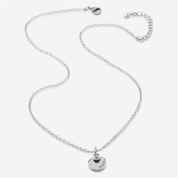 Collana Rotonda con strass e testo personalizzato