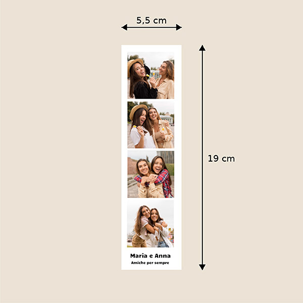 Striscia Fototessera con Nomi e Testo Personalizzato