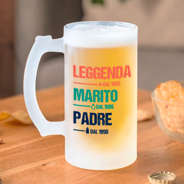 Boccale da Birra Leggenda personalizzato