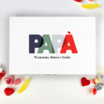 Miniatura di Scatola di Dolci Papà Colorata personalizzata