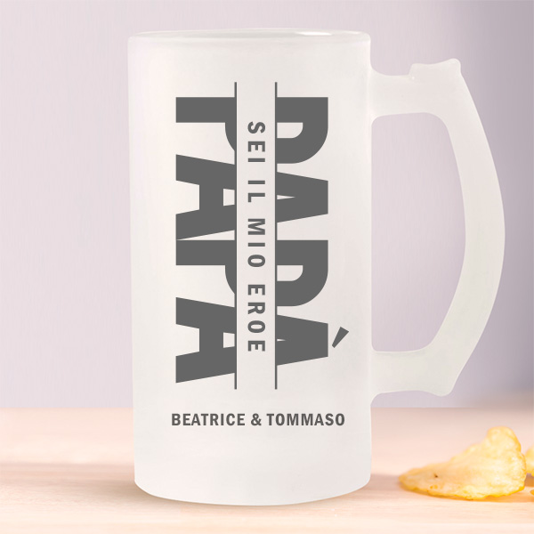 Boccale da Birra Papà personalizzato
