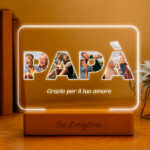 Lampada Papà con Foto personalizzata Miniatura di Lampada Papà con Foto personalizzata