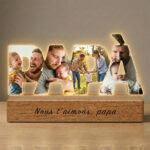 Targa Papà con Foto e Base personalizzata Miniatura di Targa Papà con Foto e Base personalizzata