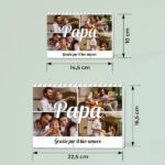 Miniatura di Puzzle di Blocchi Papà con Collage di 4 Foto Personalizzate