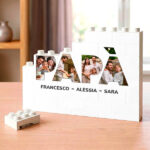Miniatura di Puzzle di Blocchi Papà con Foto e Testo Personalizzato
