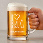 Boccale da Birra I Love Papà con Testo personalizzato Miniatura di Boccale da Birra I Love Papà con Testo personalizzato