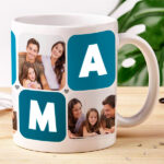 Miniatura di Tazza Mamma Cubi Cuore con Cinque Foto personalizzata