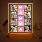 Miniatura di Lampada Cubi Rosa Mamma con Otto Foto personalizzata