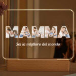 Lampada Mamma con foto personalizzata Miniatura di Lampada Mamma con foto personalizzata