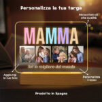 Miniatura di Lampada Mamma multicolore personalizzata