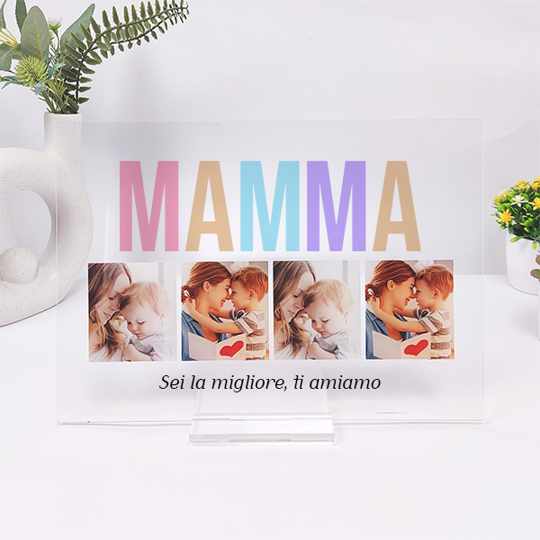 Lampada Mamma multicolore personalizzata