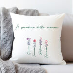 Miniatura di Cuscino Il Giardino della Mamma con Nomi personalizzati