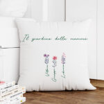 Miniatura di Cuscino Il Giardino della Mamma con Nomi personalizzati