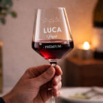Miniatura di Calice da Vino per Papà con Nome e Testo Personalizzato