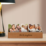 Targa Mamma con Base in Legno e Foto personalizzata Miniatura di Targa Mamma con Base in Legno e Foto personalizzata