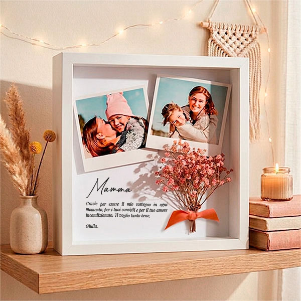 Cornice con Fiori e Foto personalizzate