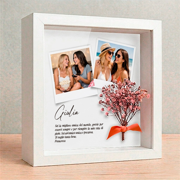 Cornice con Fiori e Foto personalizzate