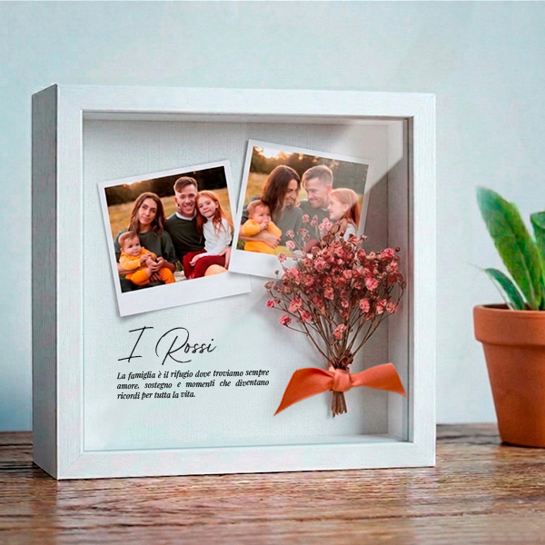 Cornice con Fiori e Foto personalizzate