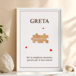 Miniatura di Poster Puzzle per la Mamma con Nomi personalizzati