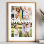 Poster per la Mamma con 4 Foto personalizzate Miniatura di Poster per la Mamma con 4 Foto personalizzate