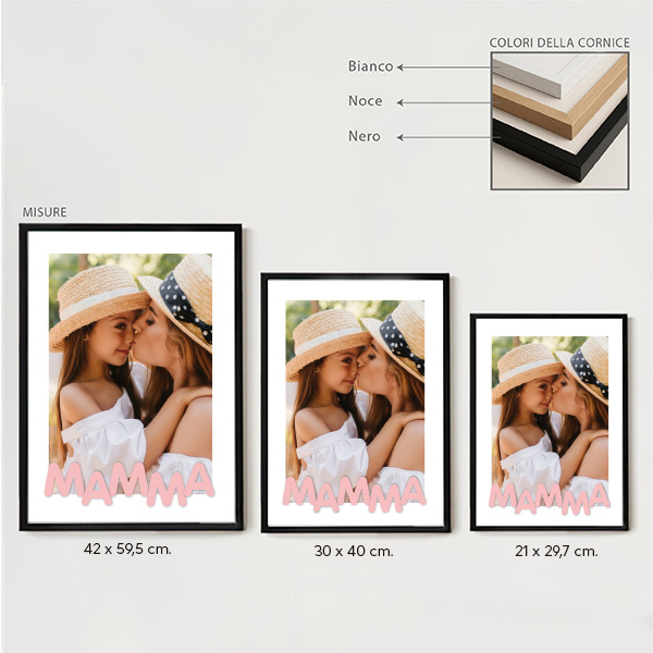 Poster per la Mamma con Foto personalizzata