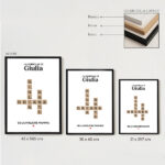 Miniatura di Poster Scrabble con Nomi personalizzati