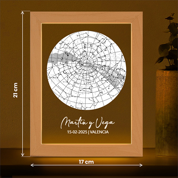 Lampada Mappa Stellare personalizzata
