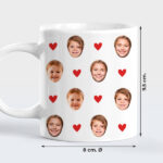 Miniatura di Tazza con Cuori e Foto personalizzate